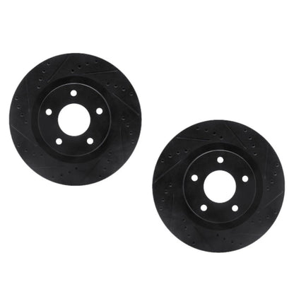 Rotor Set Rear for Dodge Avenger (2008–2014) | Drilled and Slotted | ALX-PAU-DF-8002-39000-CLA5