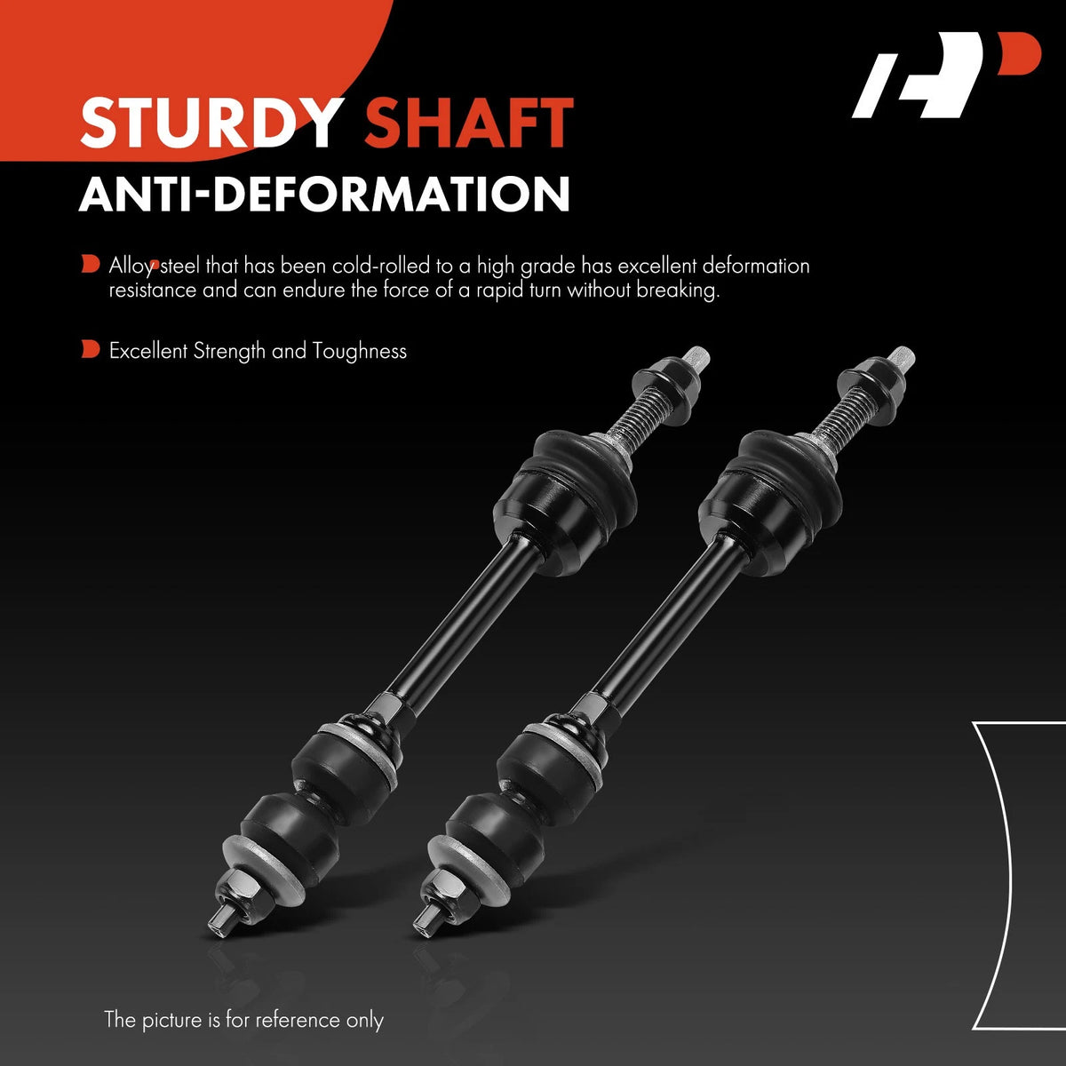 2X Front Side Sway Bar Link for Dodge Ram 1500 2006–2008, 2500 3500 2003–2010, 5086972AB, 52121982AA, K80821