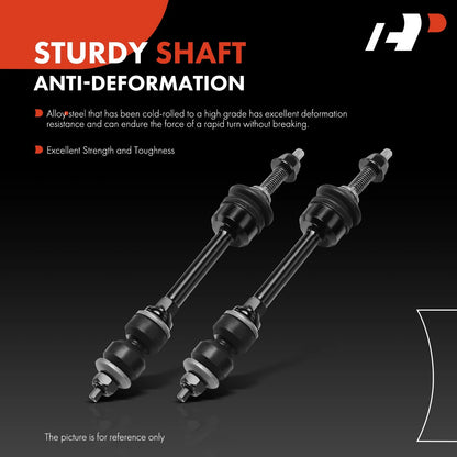 2X Front Side Sway Bar Link for Dodge Ram 1500 2006–2008, 2500 3500 2003–2010, 5086972AB, 52121982AA, K80821