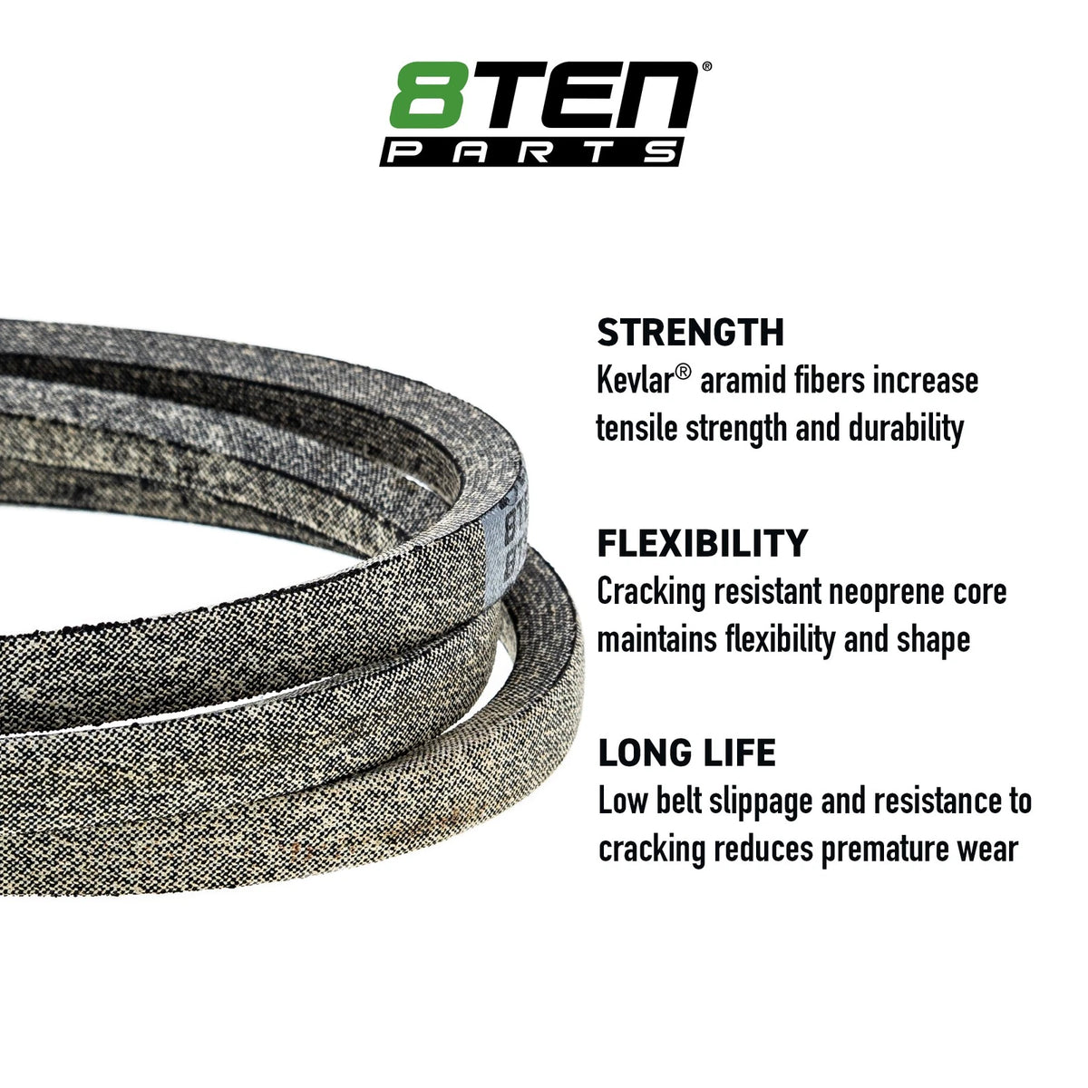 8TEN Kevlar Belt for Toro Commercial Walk 40 TurboForce (110-6972)