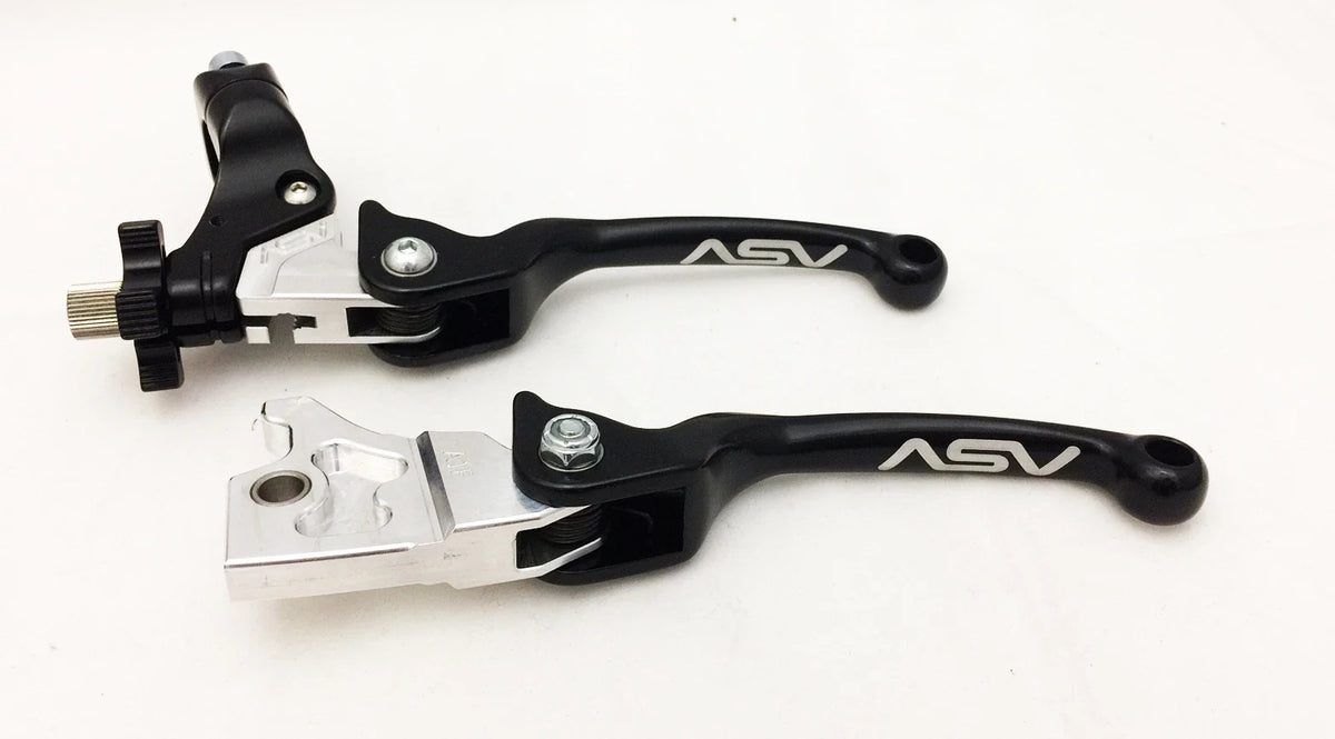 Set of 2 ASV F3 Front Brake & Clutch Perch Levers for Yamaha Banshee 350 (1987–2006)
