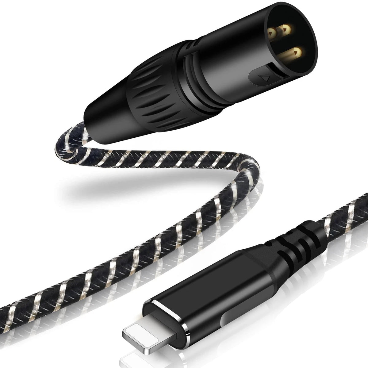 6.6FT Lightning to XLR Male Output Audio Cable for iPhone