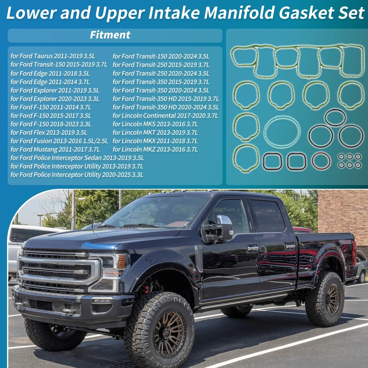 Engine Intake Manifold Gasket Set for Ford F-150 (No.MS97118-1)