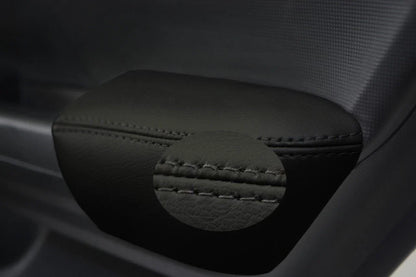 Front Door Armrest Leather Cover for Honda Civic Sedan (2012–2015) Black
