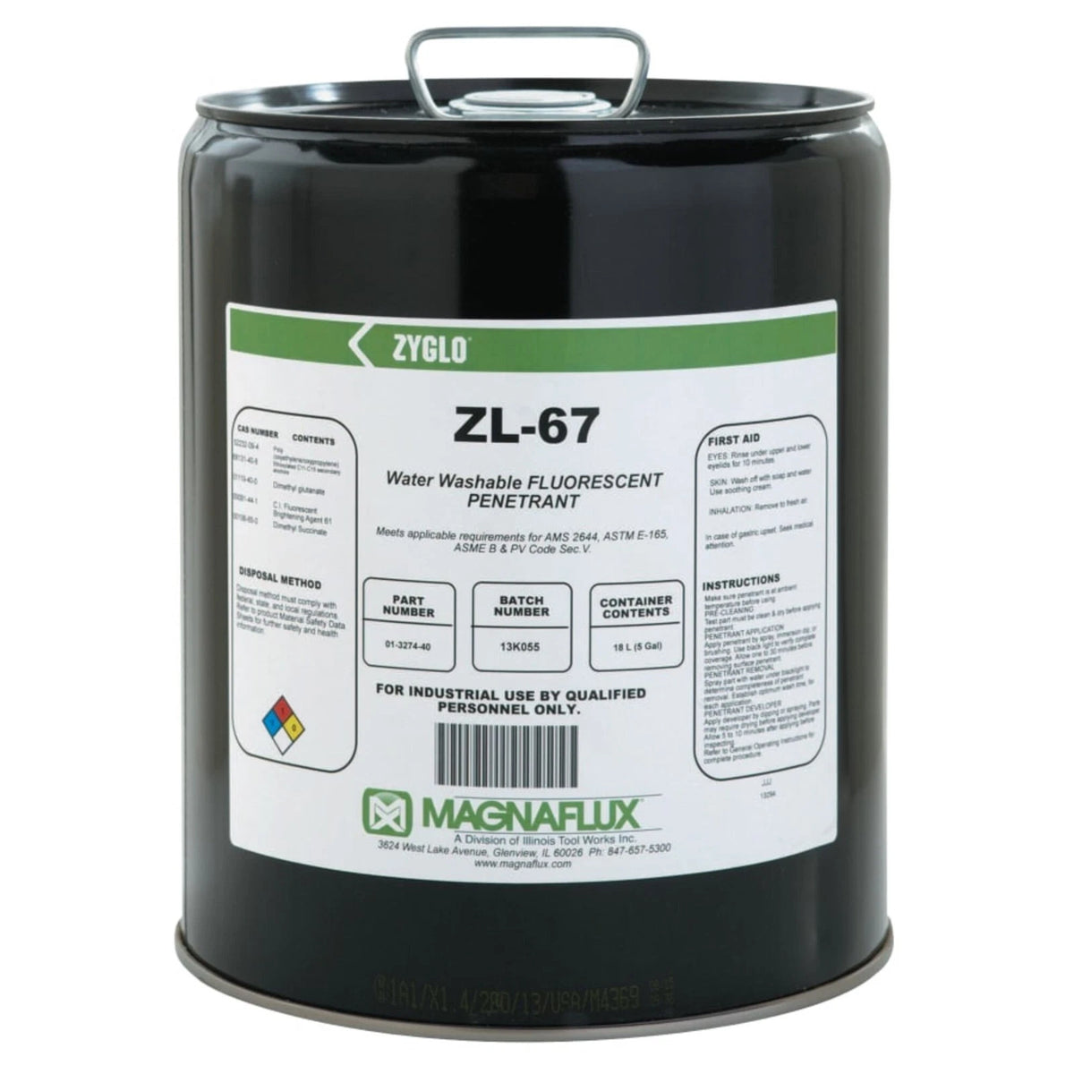 Magnaflux MF ZL-67 5 Gallon for Automotive Applications