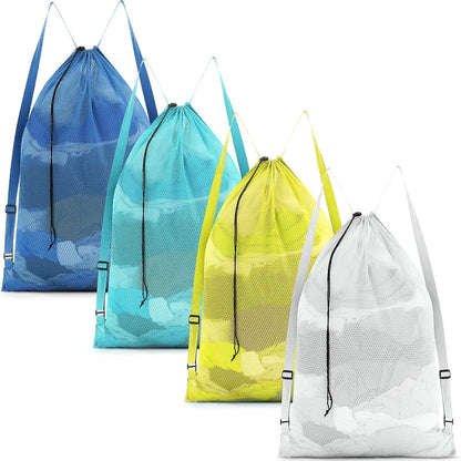 Set of 4 Large Mesh Laundry Bags 24 x 36 Inches