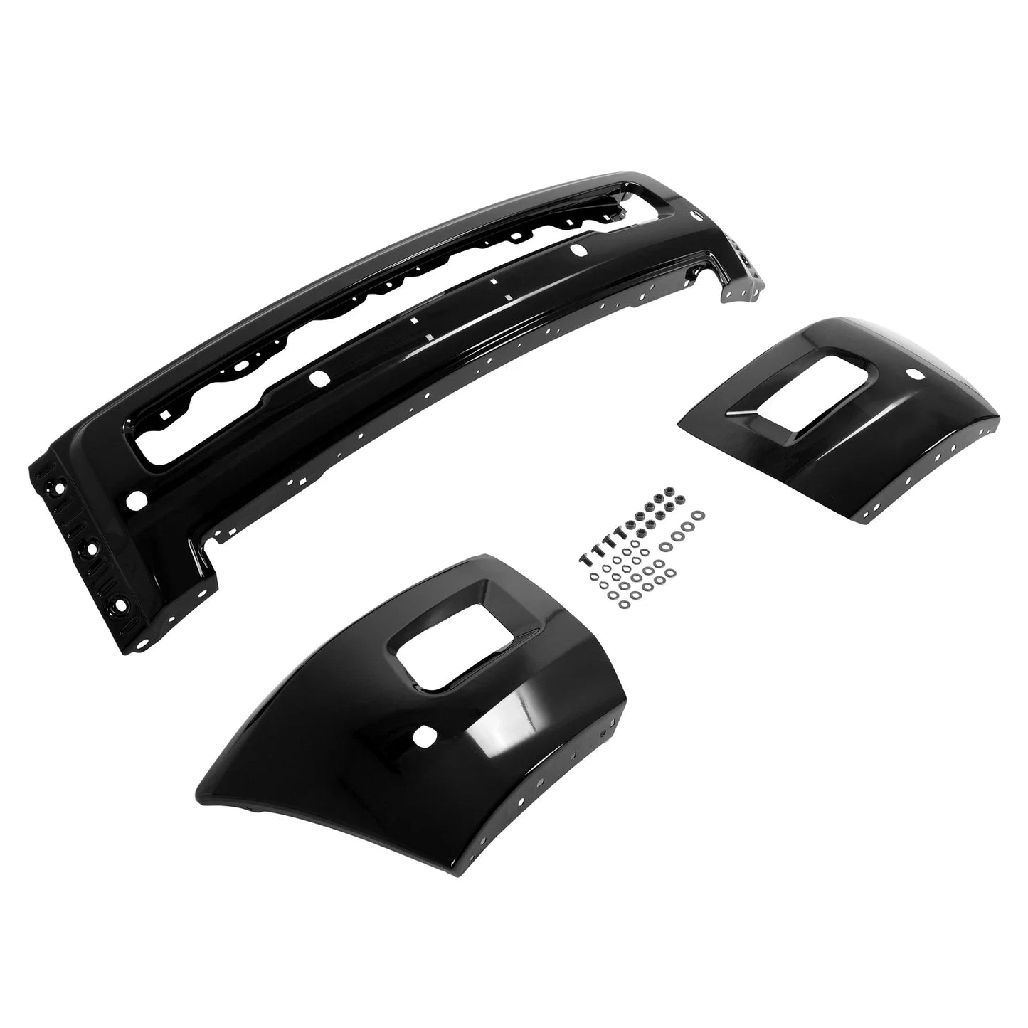Front Bumper Face Bar for Dodge RAM 2500 3500 (2010–2018) Black with Fog Light Holes