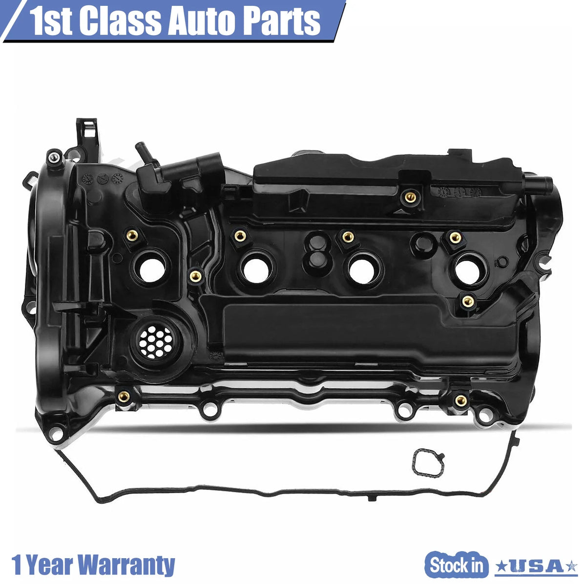 Engine Valve Cover w/ Gasket for Honda Accord (2013–2017), CR-V (2015–2019) L4 2.4L
