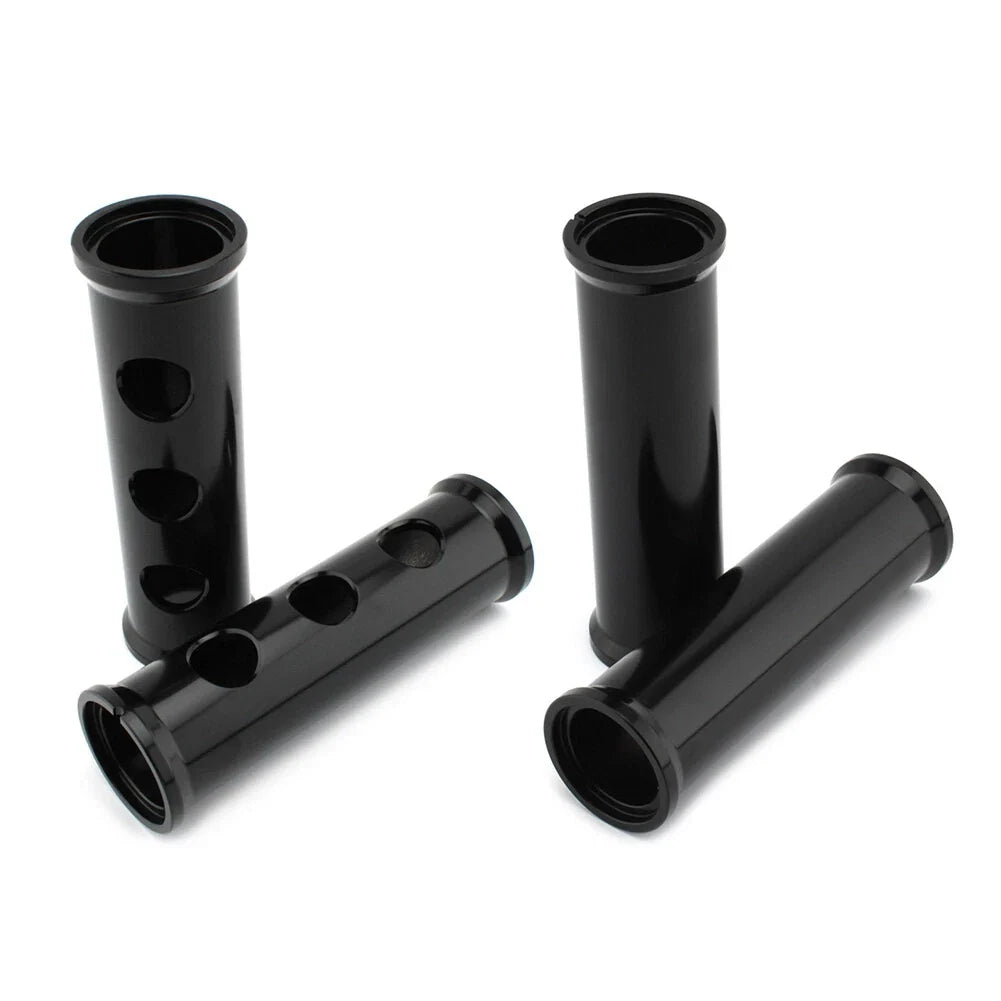 2X Front Fork Covers for Harley 883 1200 (2000–2021) Aluminum Black