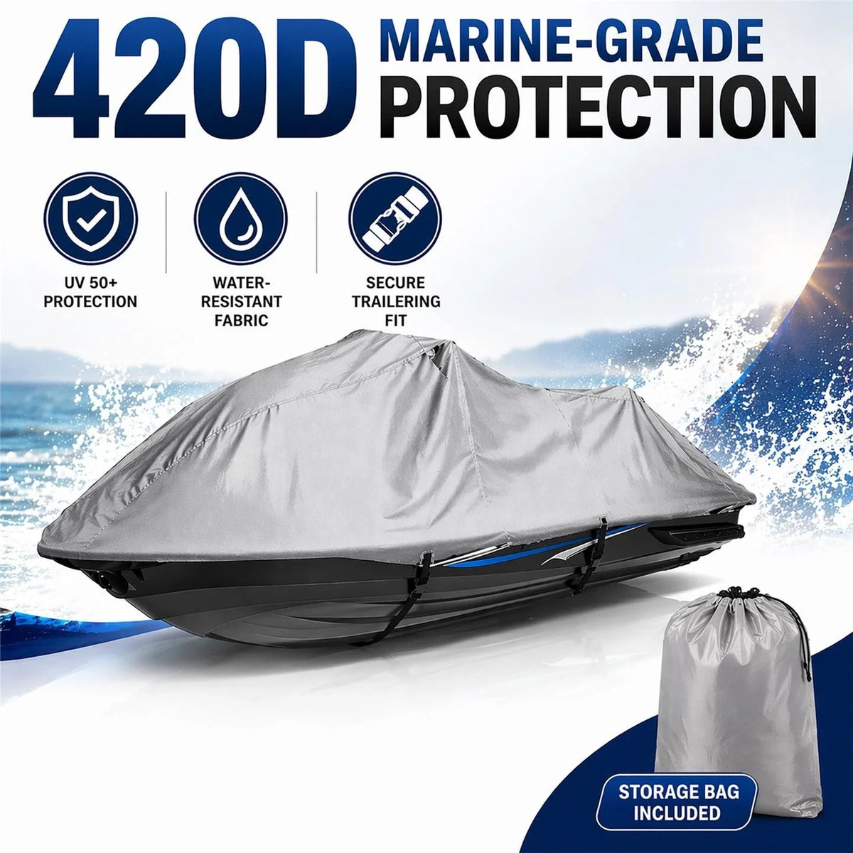 Jet Ski Cover for SeaDoo Bombardier GTI SE 155 (2007–2010)