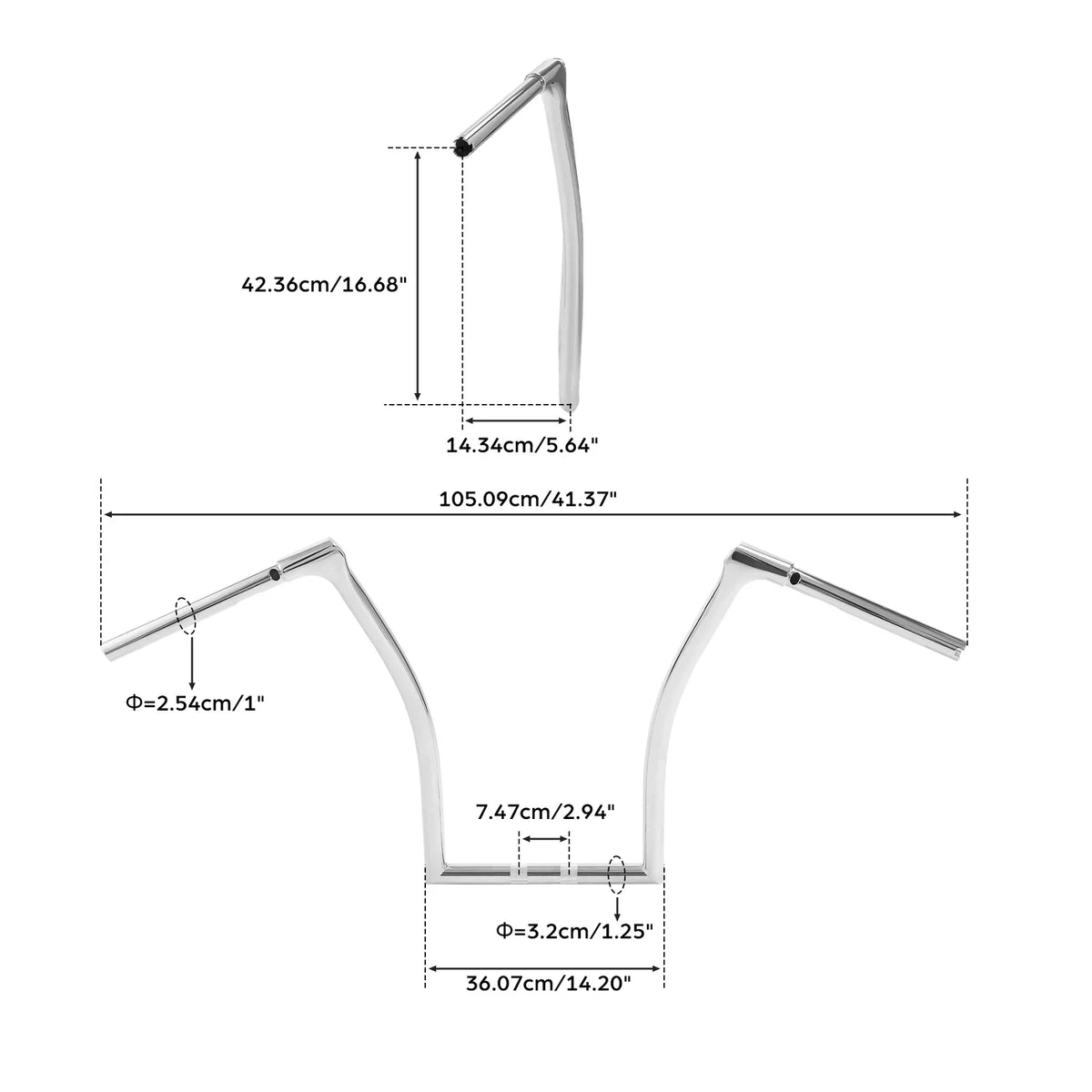 17" Fused Bar Handlebar for Harley Road Glide (2015–2024)