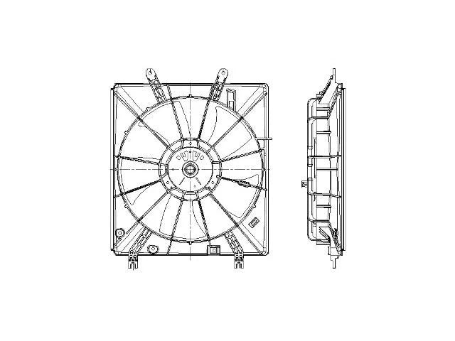 Auxiliary Fan Assembly for Acura TL (2004–2006) 36549ZJQC