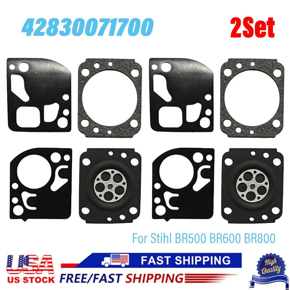 2X Carburetor Repair Kit for Stihl BR500 BR600 BR800 Backpack Blower