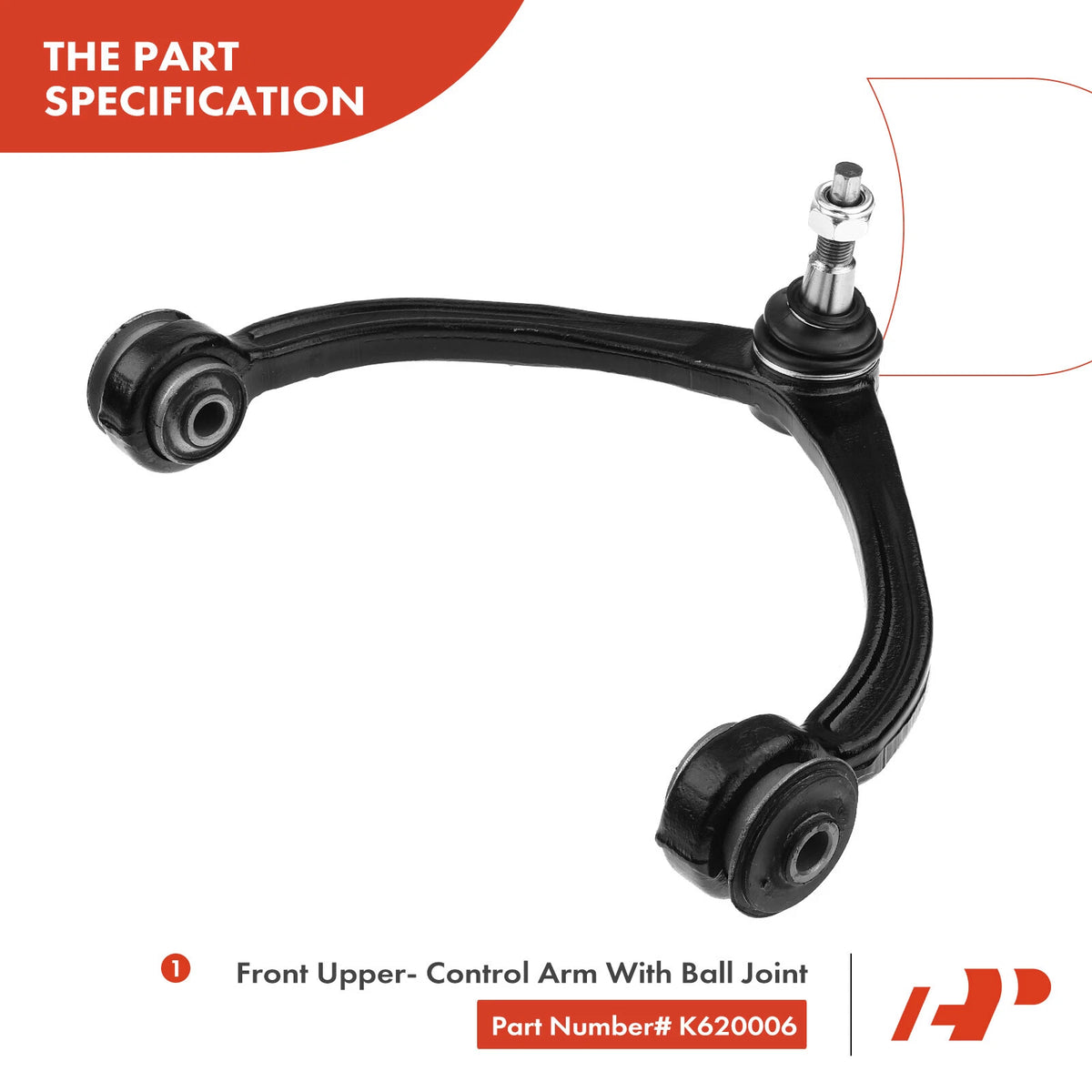 Set of 4 Front Control Arm Ball Joints for Dodge Dakota (2005–2011) - 5161685AB, K80605, K620006