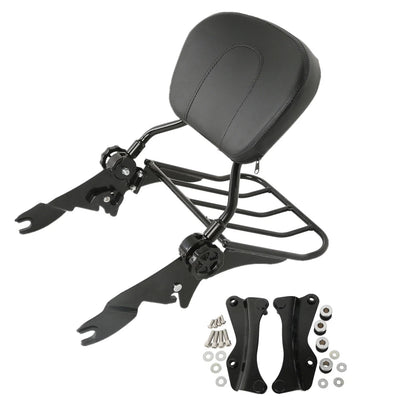 4 Point Docking Luggage Rack Sissy Bar Backrest for Harley Electra Glide (2014–2024)