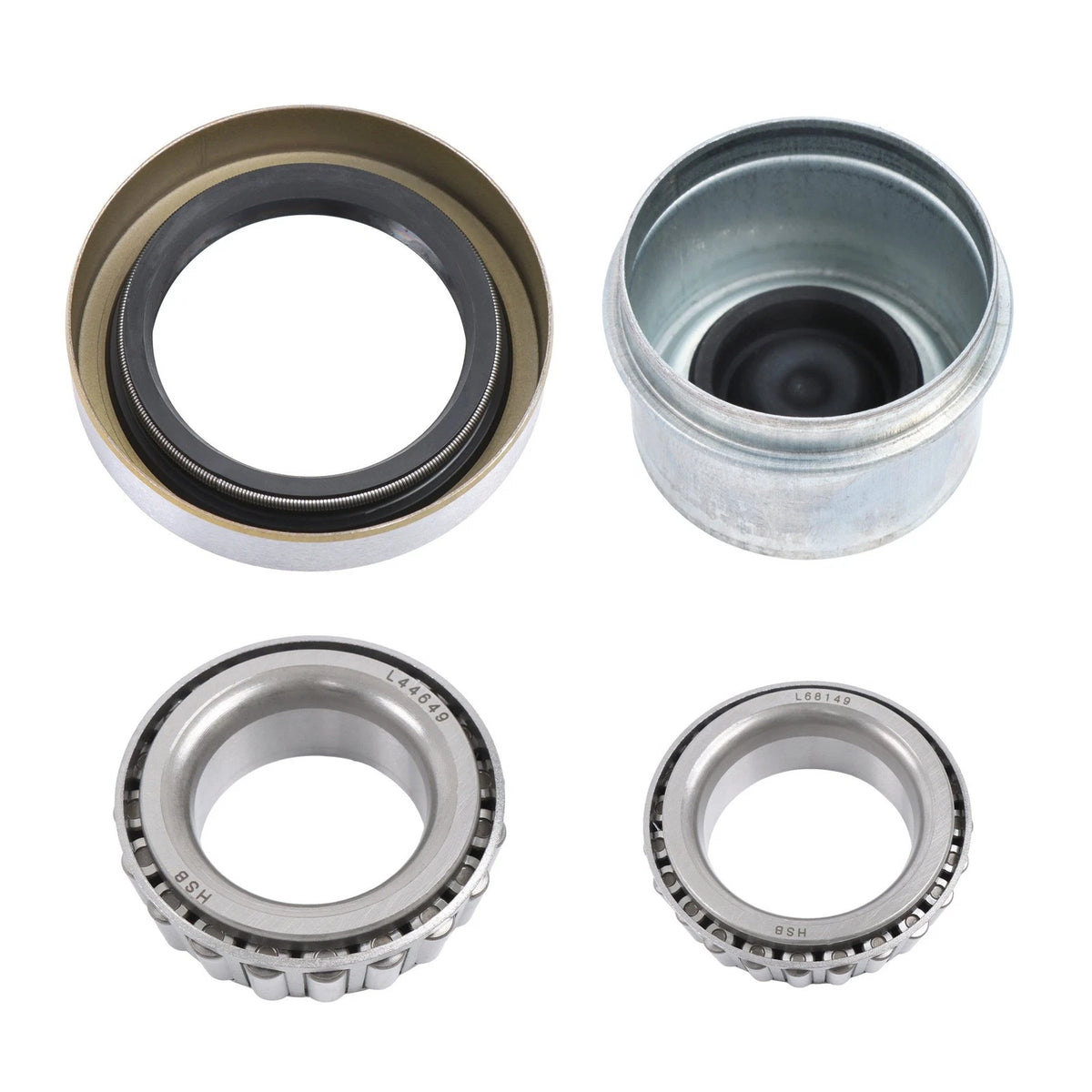 4-Pack Idler Hub Kit for 5 on 5.5 Trailer Axle #84 BCK38302K (3500 lbs)