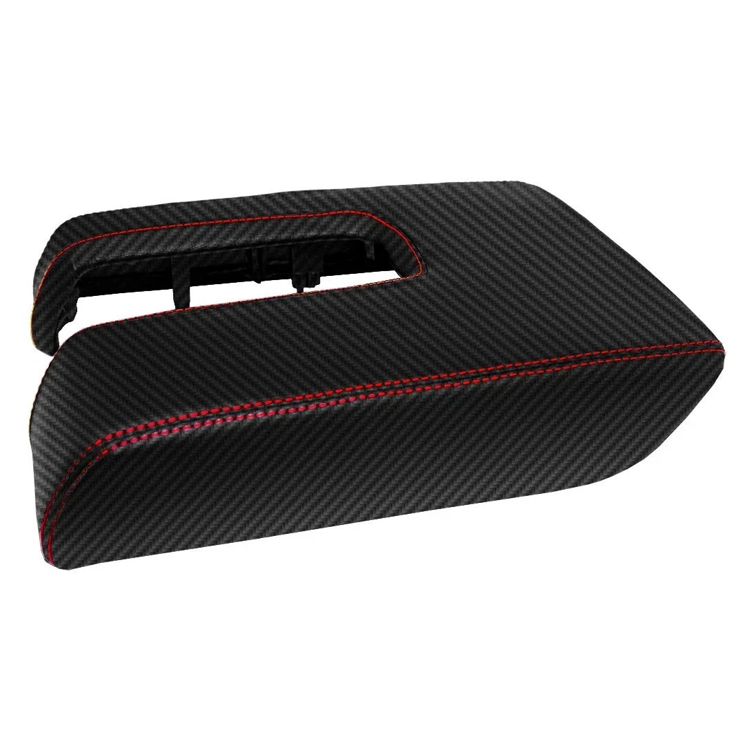 Console Armrest Lid Cover for Toyota Tundra (2014–2019) Red Stitch