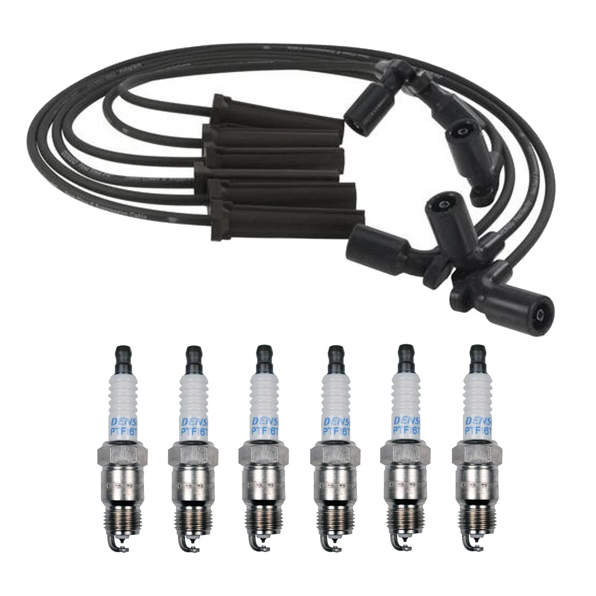 Denso Wire Set & 6 Platinum TT Spark Plugs for Chevrolet 4.3L V6 (1996–2002)