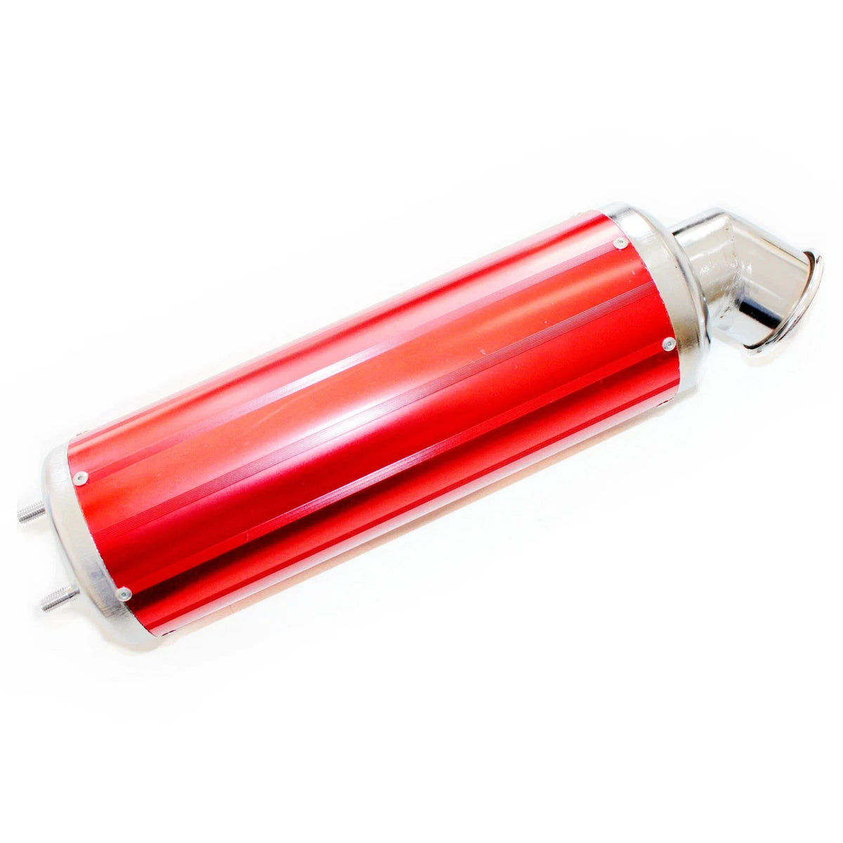 Red Alloy Exhaust Muffler for 150cc 250cc Pit Quad Dirt Bike ATV (No Years)