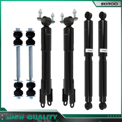 Set of 4 Front Rear Shocks Sway Bars Kit for Silverado Sierra 2500 3500 HD (2011–2019)
