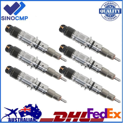 6X Common Rail Fuel Injectors 0445120177 for Cummins 6.7L ISB QSB (2007–2019)