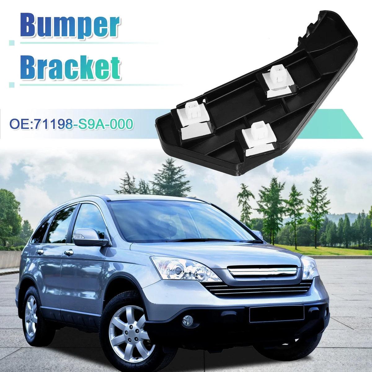 Left Front Bumper Bracket for Honda CR-V (2002–2006) NO.71198-S9A-000
