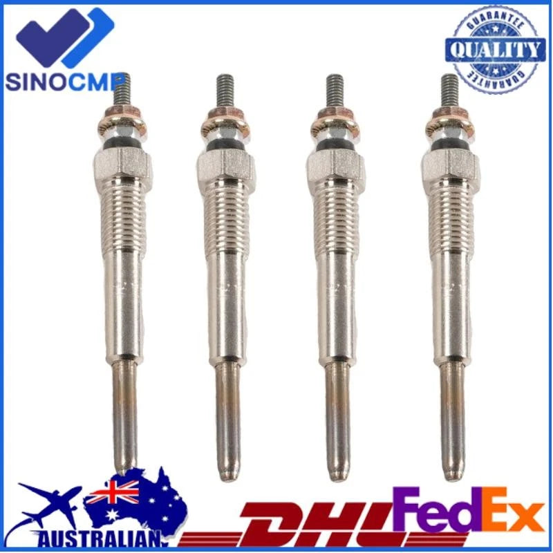 Set of 4 Glow Plugs 9-82511978-0, 9825119780 for Isuzu BLD Series