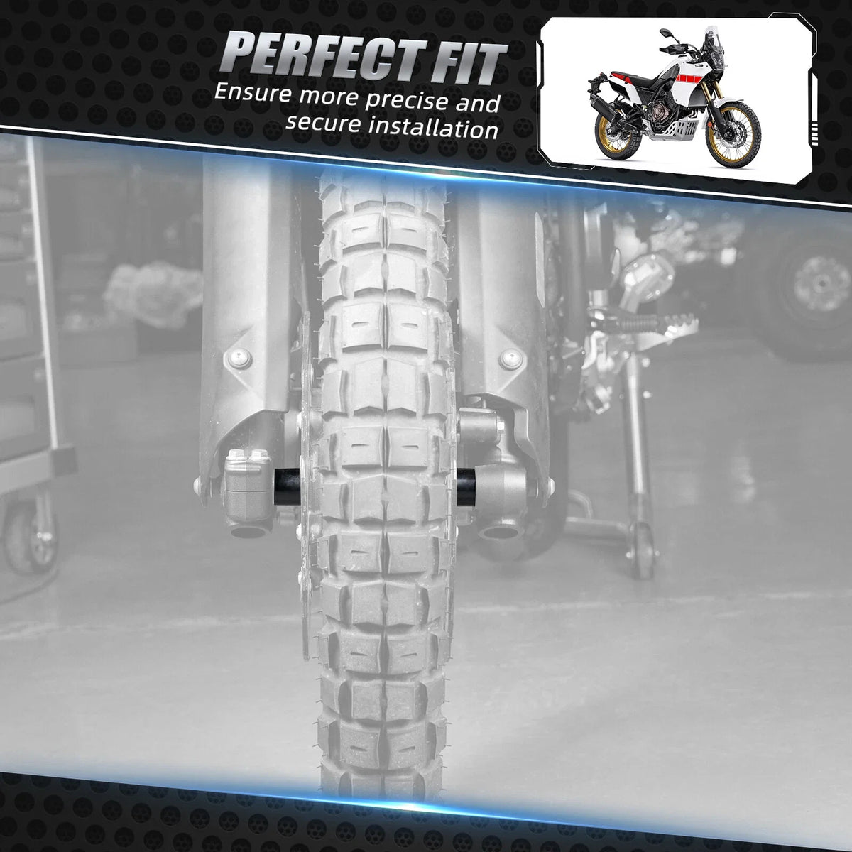 2X Front Wheel Spacers Collar for Yamaha Tenere 700 XTZ07 XTZ700 (2019–2024)