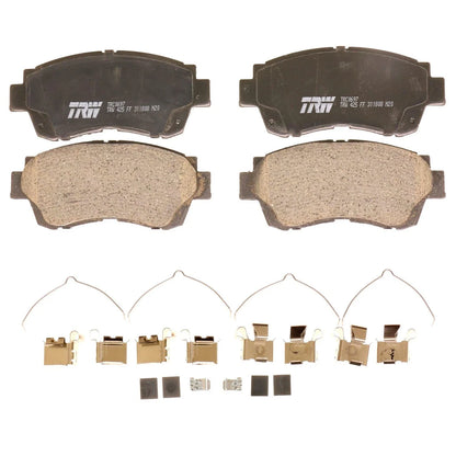 Front Brake Kit with 275mm Drilled Rotors & TRW Pro Ceramic Pads for ES300, Avalon, Camry