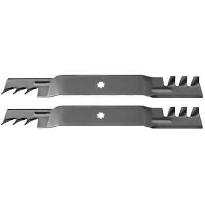 2 Mulching Blades 42" for John Deere D100 D110 LA125 (Fits AM137333 GX22151 GY20850)