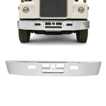 2-Piece Chrome Steel Front Bumper Assembly for Mack R600 R700 (1982–1991) - CON-A000285
