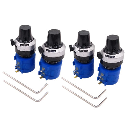 4 Sets 5K Ohm 3590S Potentiometer 10 Turn Rotary Knob for