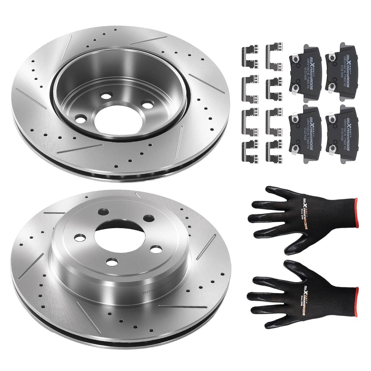 Rear Brake Rotors and Pads Kit for Dodge Challenger Charger (2006–2023)