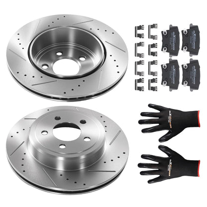 Rear Brake Rotors and Pads Kit for Dodge Challenger Charger (2006–2023)