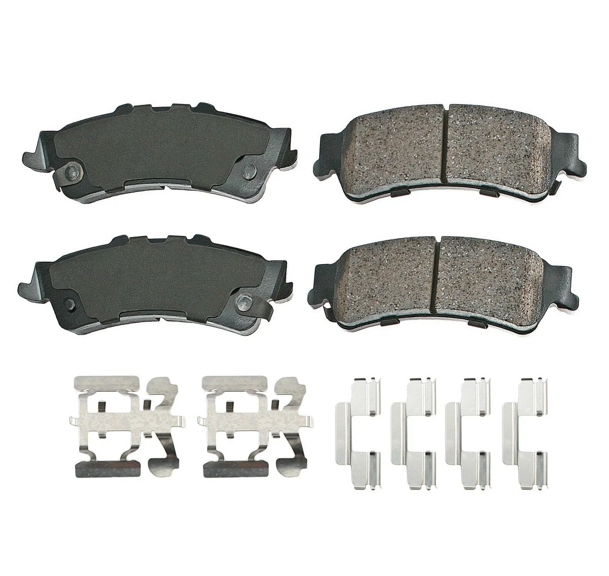Rear Brake Kit Set of 4 Rotors & Akebono Pads for Chevy GMC