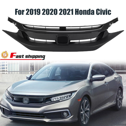 Matte Mesh Front Bumper Grille for Honda Civic Sedan (2019–2021) HO1200242 71121TBAA61