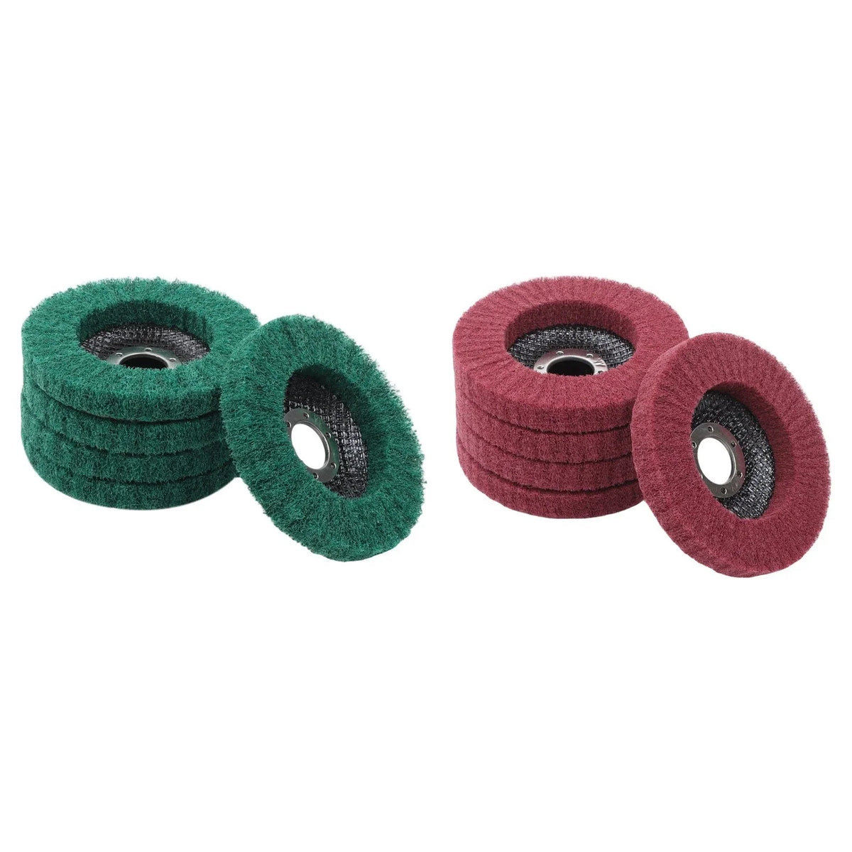 10Pcs 180 & 320 Grit Scour Flap Discs for Angle Grinder (4.5 inch)