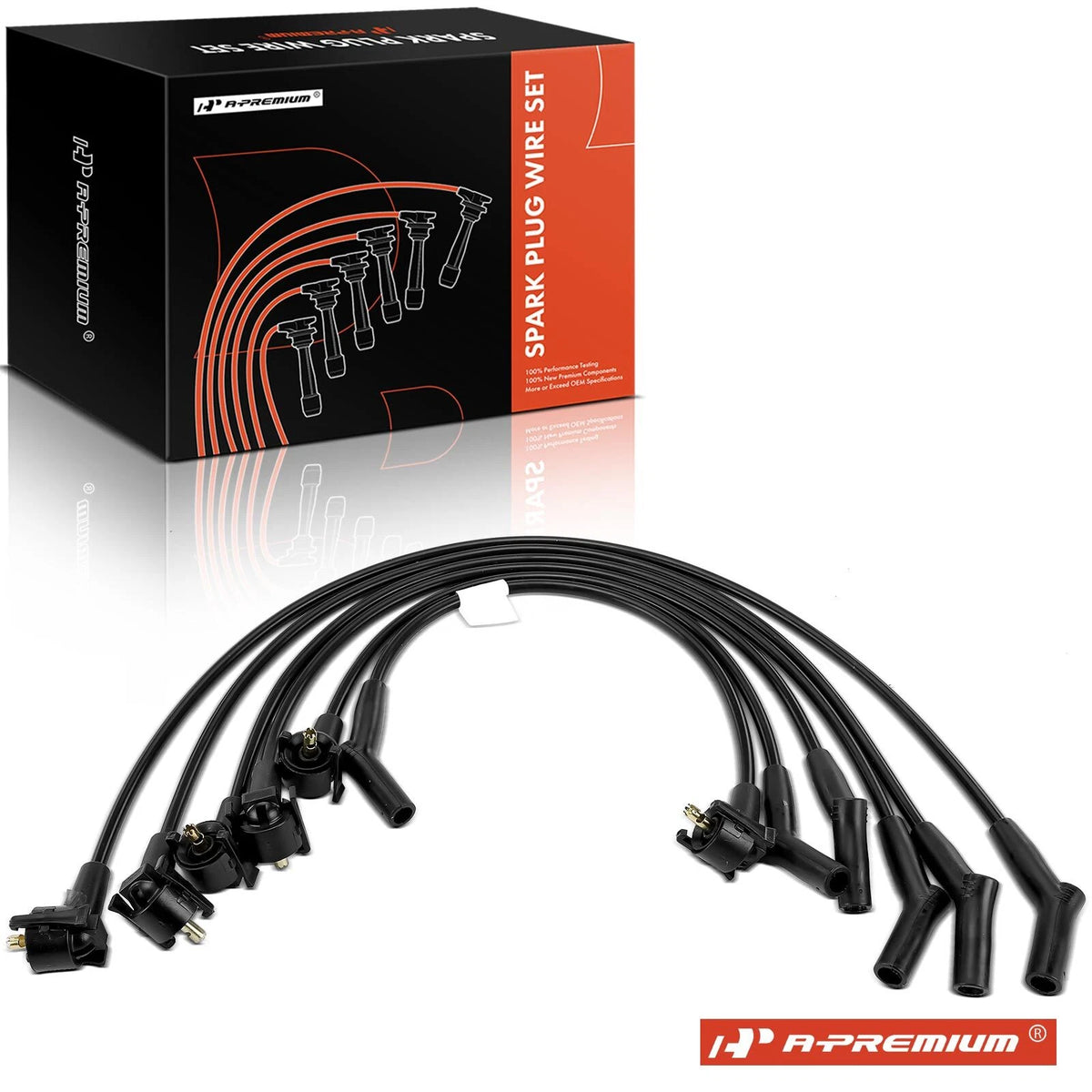 6X Spark Plug Wire Set for Ford Taurus (1996–2000) 6716083, F3PZ12259AFFV, WR4085