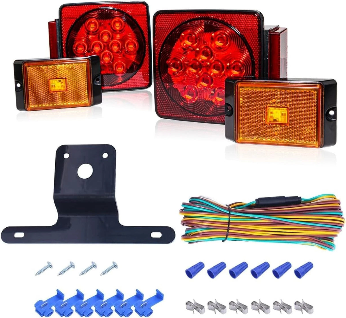 12V Waterproof Submersible LED Trailer Lighting Kit (Easy Install)