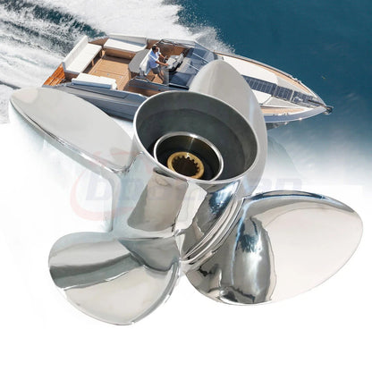 13x17-RH Stainless Boat Propeller for Suzuki DF 40-140HP (15 Spline)