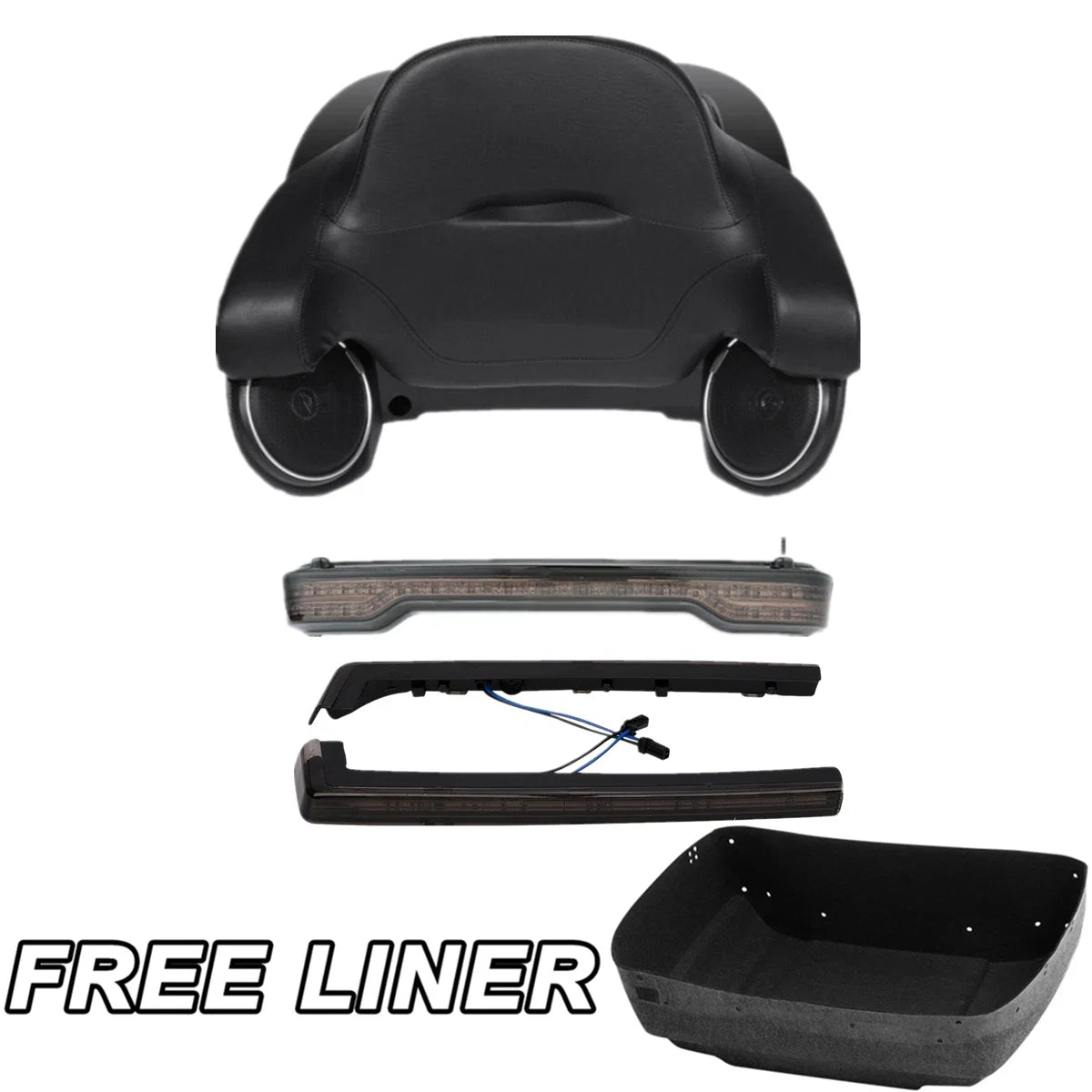 Trunk Pad Tail Side Light Speaker for Harley Touring Road Glide (2014–2023)