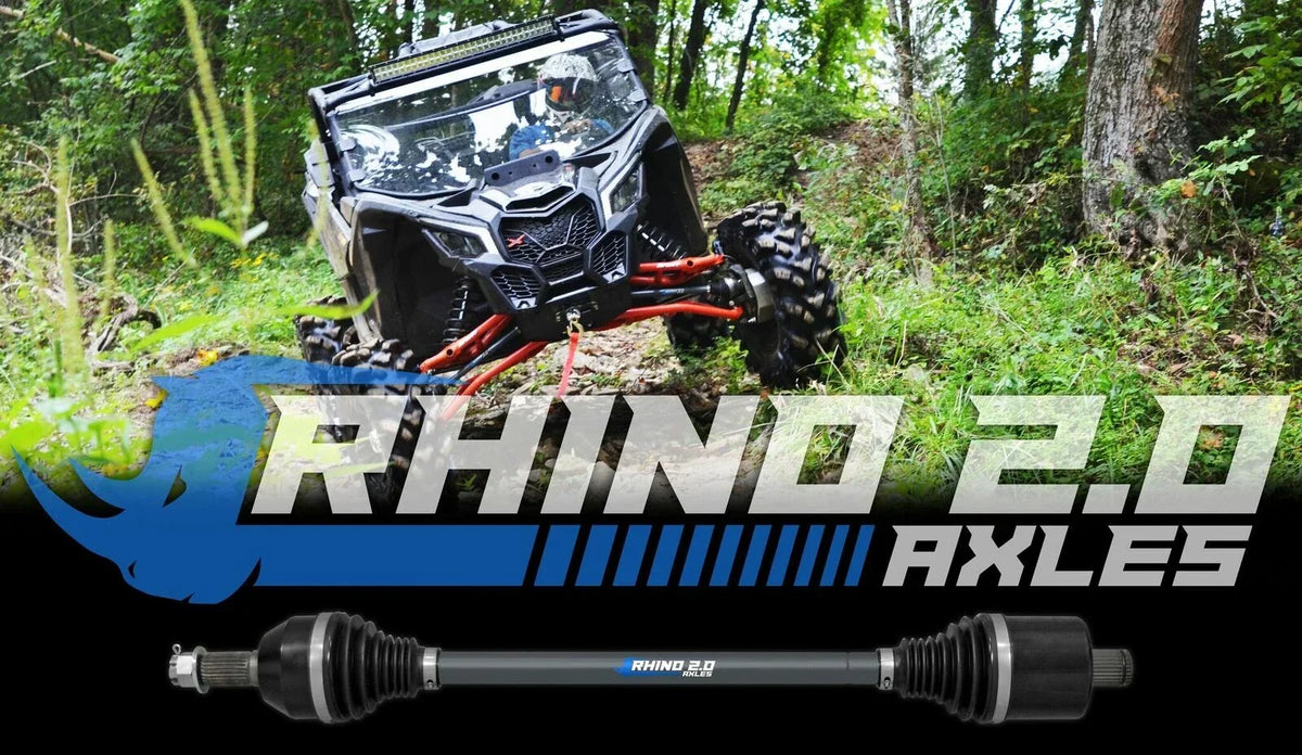 SuperATV Rhino 2.0 Heavy Duty Front Axle for Yamaha YXZ (2016–2023)