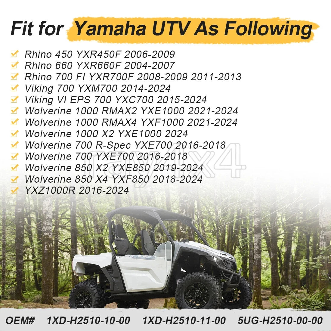 Ignition Key Switch for Yamaha Rhino 450 660 700 Viking Wolverine YXZ1000R