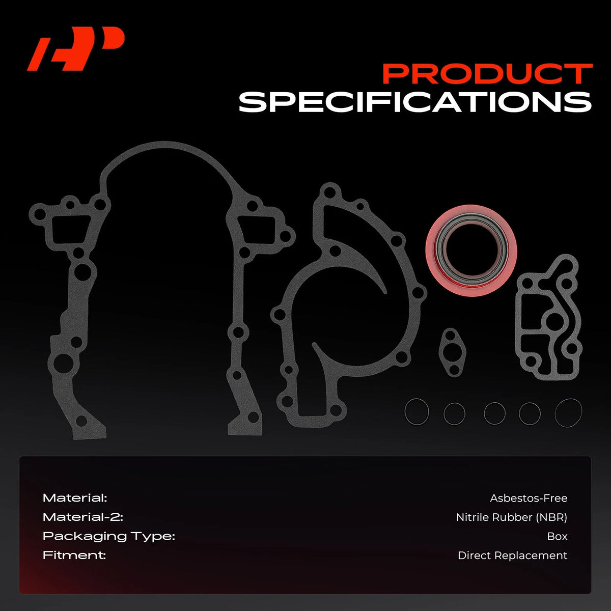 Engine Timing Cover Gasket Set for Buick Regal (1990–1995) TCS45974