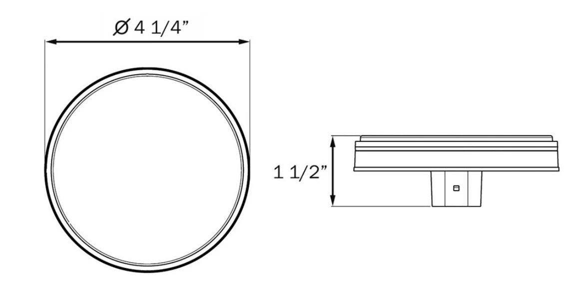 4" White LED Back-Up Light for Optronics (BUL06CKM6B)