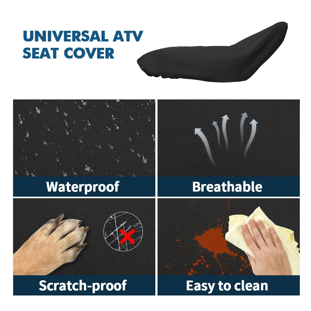 Universal ATV Seat Cover for Polaris Honda Yamaha Kawasaki Arctic Cat