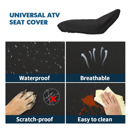 Universal ATV Seat Cover for Polaris Honda Yamaha Kawasaki Arctic Cat