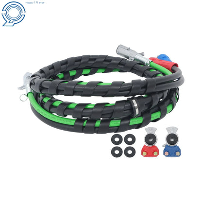 Wrap Set Air Line Hose Assemblies for Semi Truck Tractor Trailer (12 Ft)