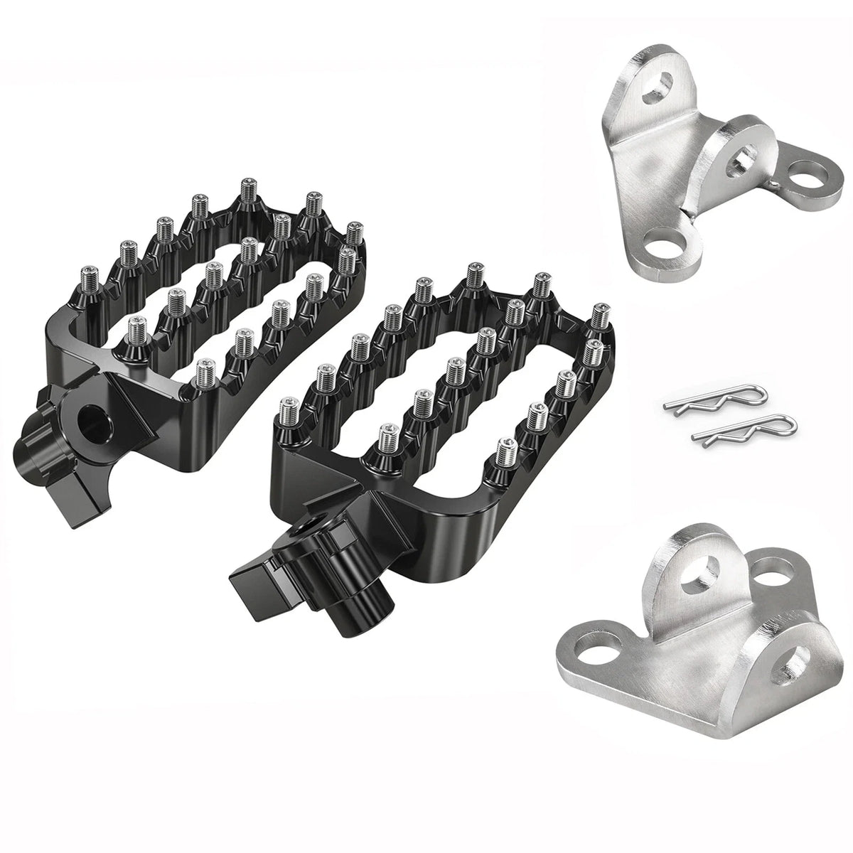 Footrest Footpegs Set for Yamaha Tenere 700 XTZ07 (2019–2023) W/ Lowering Bracket