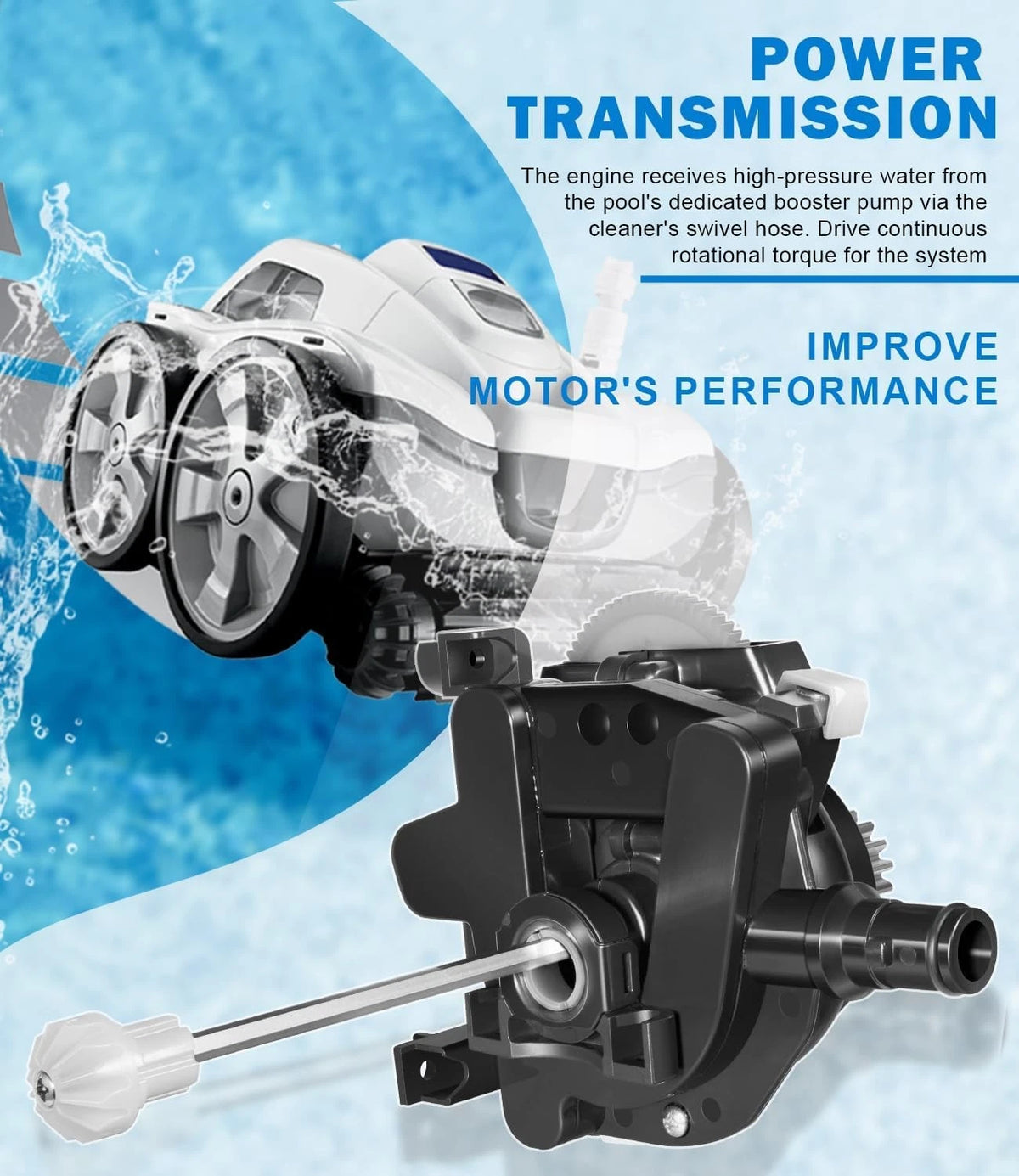 Engine Assembly for Polaris Quattro Sport P40 (Pressure-side)